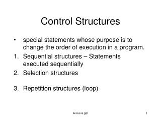 Control Structures