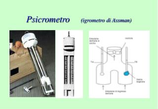 Psicrometro (igrometro di Assman)