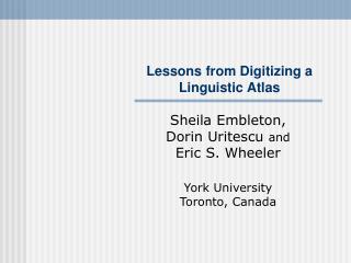 Lessons from Digitizing a Linguistic Atlas