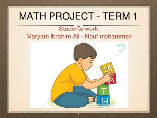 MATH PROJECT - TERM 1