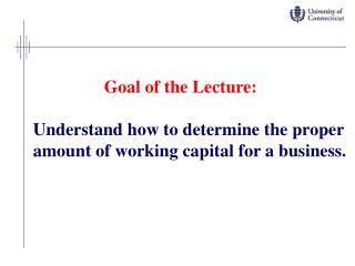 Goal of the Lecture: