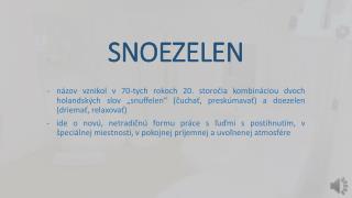 SNOEZELEN