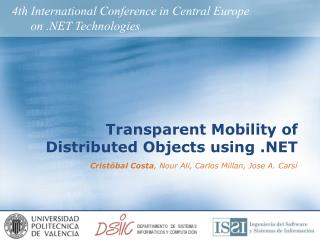 Transparent Mobility of Distributed Objects using .NET