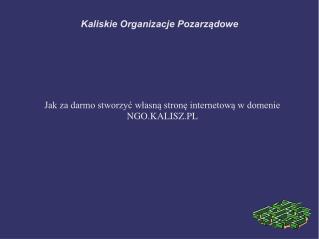 Kaliskie Organizacje Pozarządowe