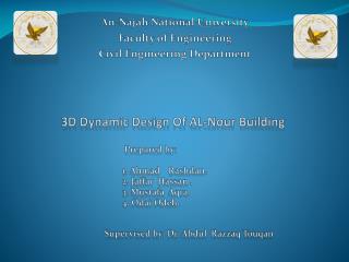 3D Dynamic D esign O f AL- N our B uilding