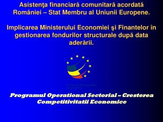 Instrumentele structurale ale UE 2007 - 2013