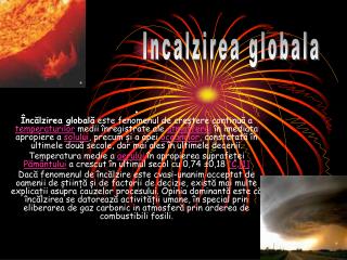 Incalzirea globala