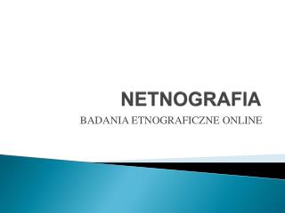 NETNOGRAFIA