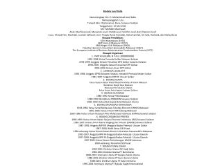 Biodata Jusuf Kalla Nama lengkap: Drs. H. Muhammad Jusuf Kalla Nama panggilan: Ucu
