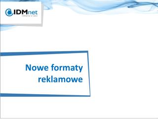 Nowe formaty reklamowe