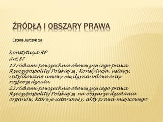 Źródła i obszary prawa