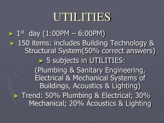 UTILITIES