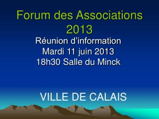 Forum des Associations 2013