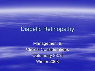 Diabetic Retinopathy