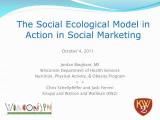 The Social Ecological Model in Action in Social Marketing