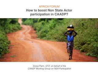 AFRICA FORUM How to boost Non State Actor participation in CAADP?