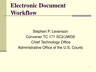 Electronic Document Workflow