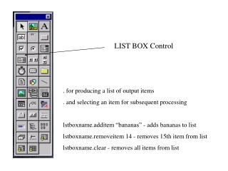 LIST BOX Control