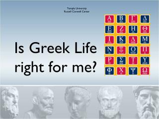 Is Greek Life right for me?