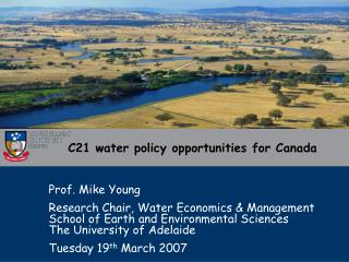 C21 water policy opportunities for Canada