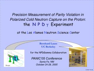 Precision Measurement of Parity Violation in Polarized Cold Neutron Capture on the Proton :