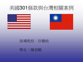 美國 301 條款與台灣相關案例