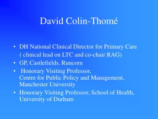 David Colin-Thomé