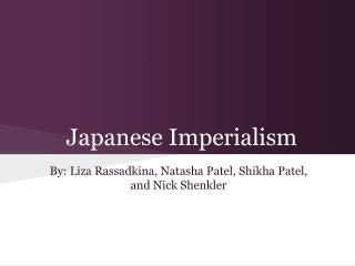 Japanese Imperialism