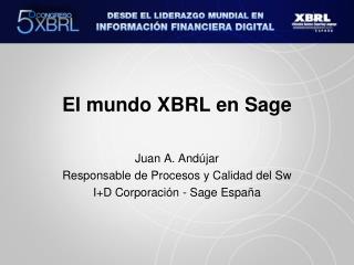 El mundo XBRL en Sage