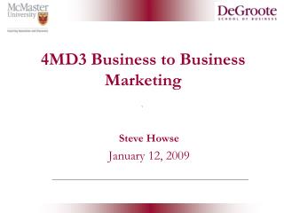 4MD3 Business to Business Marketing