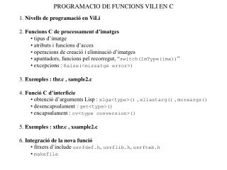 PROGRAMACIO DE FUNCIONS VILI EN C