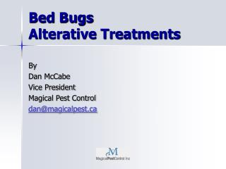 Bed Bugs Alterative Treatments