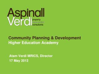 Community Planning &amp; Development Higher Education Academy
