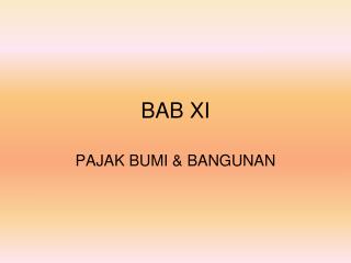 BAB XI