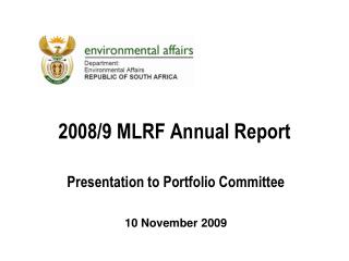 2008/9 MLRF Annual Report