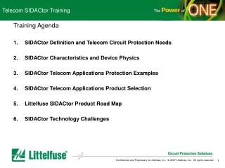 Telecom SIDACtor Training