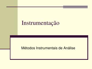 Instrumentação