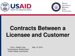 Contracts Between a Licensee and Customer