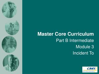 Master Core Curriculum