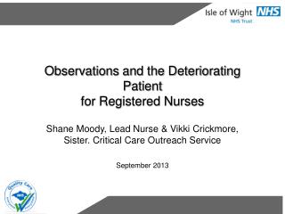 Observations and the Deteriorating Patient for Registered Nurses