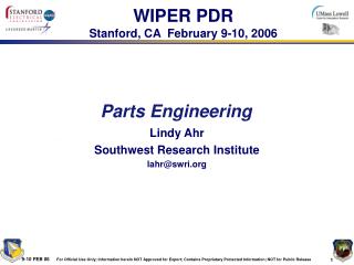 Parts Engineering