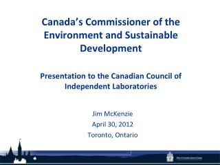 Jim McKenzie April 30, 2012 Toronto, Ontario