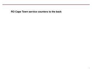 RO Cape Town service counters to the back