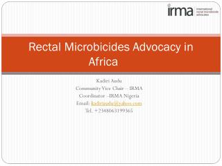 Rectal Microbicides Advocacy in Africa