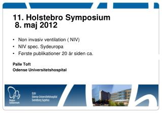 11. Holstebro Symposium 8. maj 2012