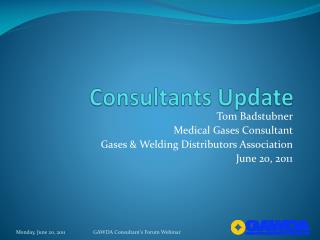 Consultants Update