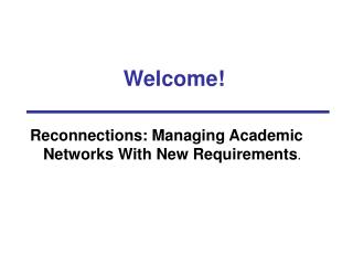 Welcome!