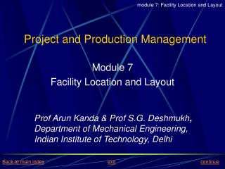 Project and Production Management