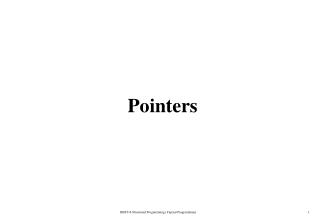 Pointers