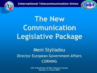 Meni Styliadou Director European Government Affairs CORNING